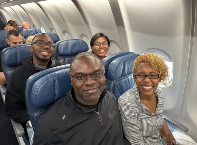 travel; delta; plane to Spain; flight; family